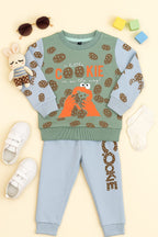Cookie Monster Printed Fleece Tracksuit for Kids