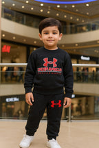 Black Under Armour Fleece Tracksuit for Kids